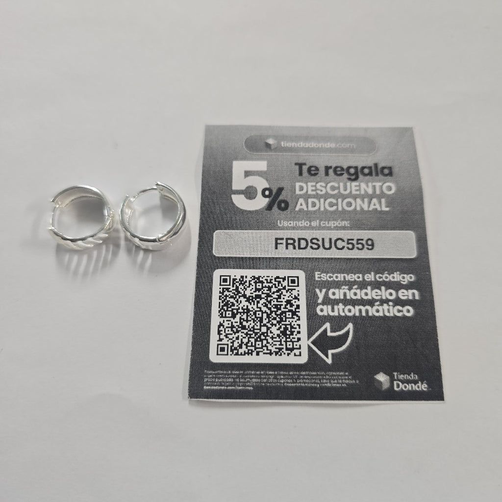 HUGGIES GRECAS PLATA .925 3.6 GR (NUEVO)