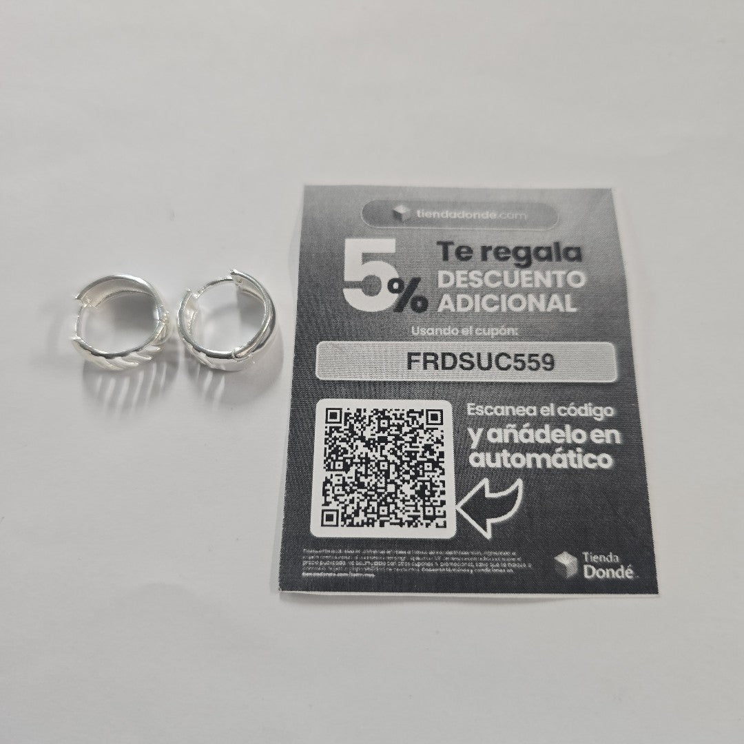 HUGGIES GRECAS PLATA .925 3.6 GR (NUEVO)