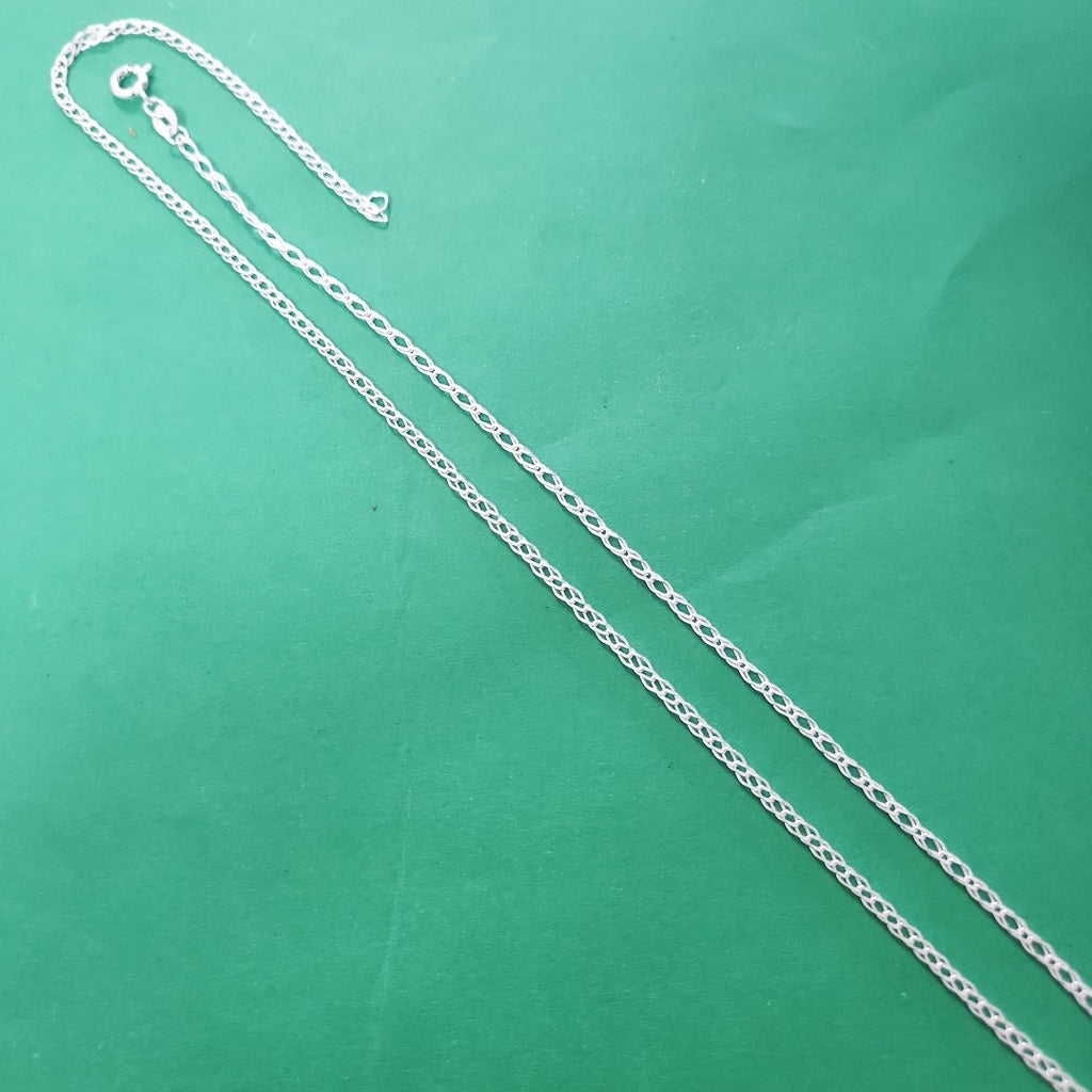 CADENA TEJIDO ESLABONES PLATA .925 50 CM 3.5 GR (NUEVO)
