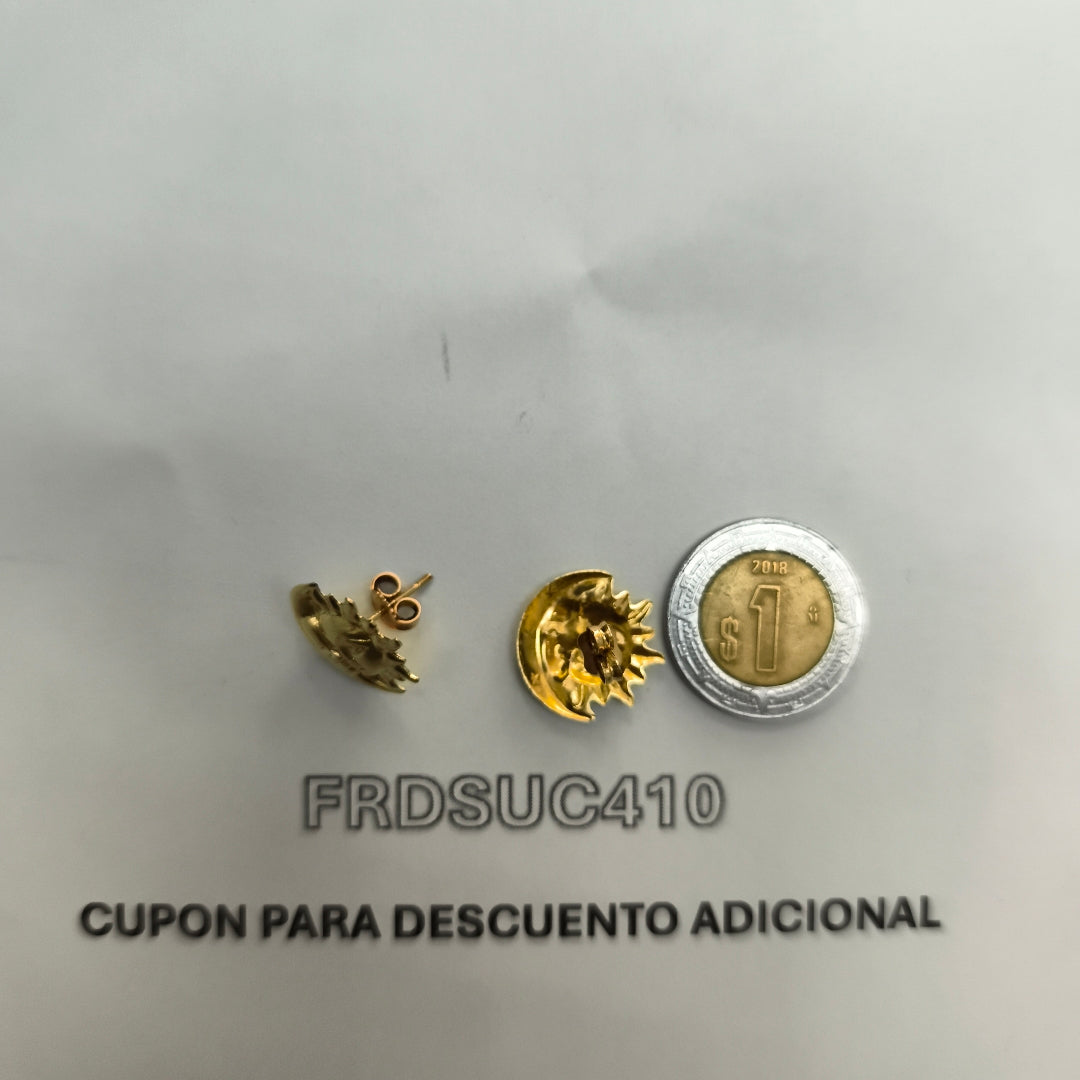 BROQUELES PAR ORO 10 K 1,40 GRMS (SEMINUEVO)
