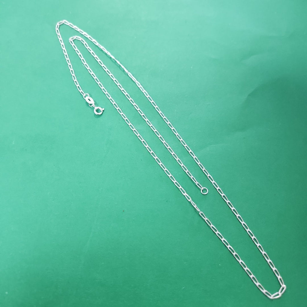 CADENA TEJIDO ESLABONES PLATA .925 60 CM 2.7 GR (NUEVO)