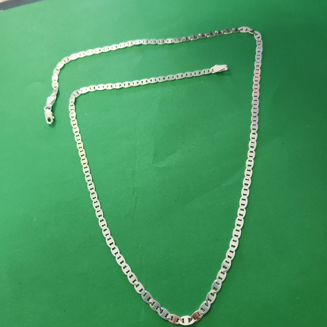 CADENA TEJIDO GUCHI PLATA .925 55 CM 8.3 GR (NUEVO)