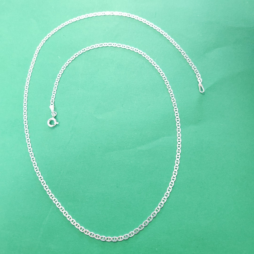 CADENA TEJIDO GUCHI PLATA .925 55 CM 3.3 GR (NUEVO)