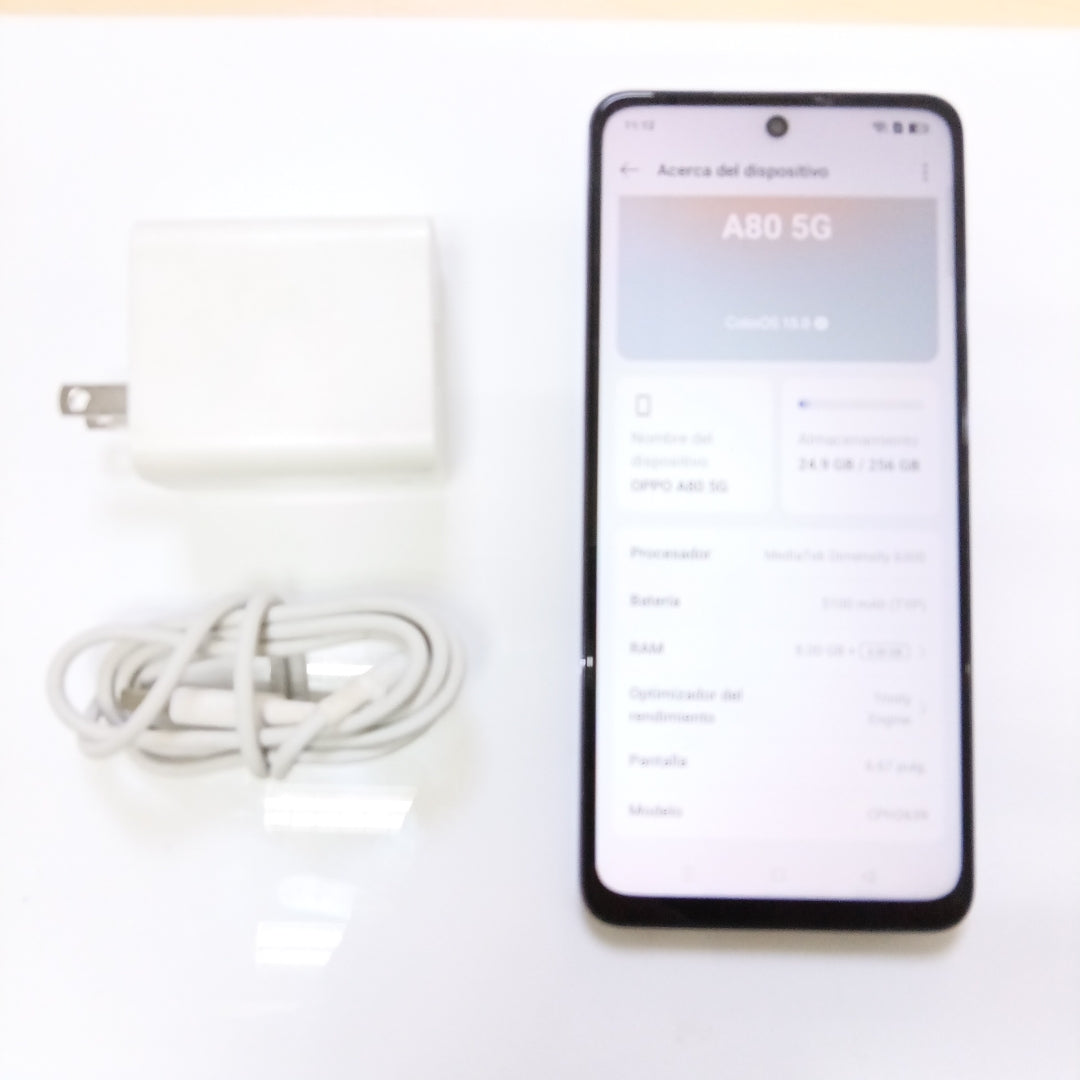 CELULAR OPPO  A80 5G CPH2639 (2024) 256 GB 8 GB RAM (SEMINUEVO)