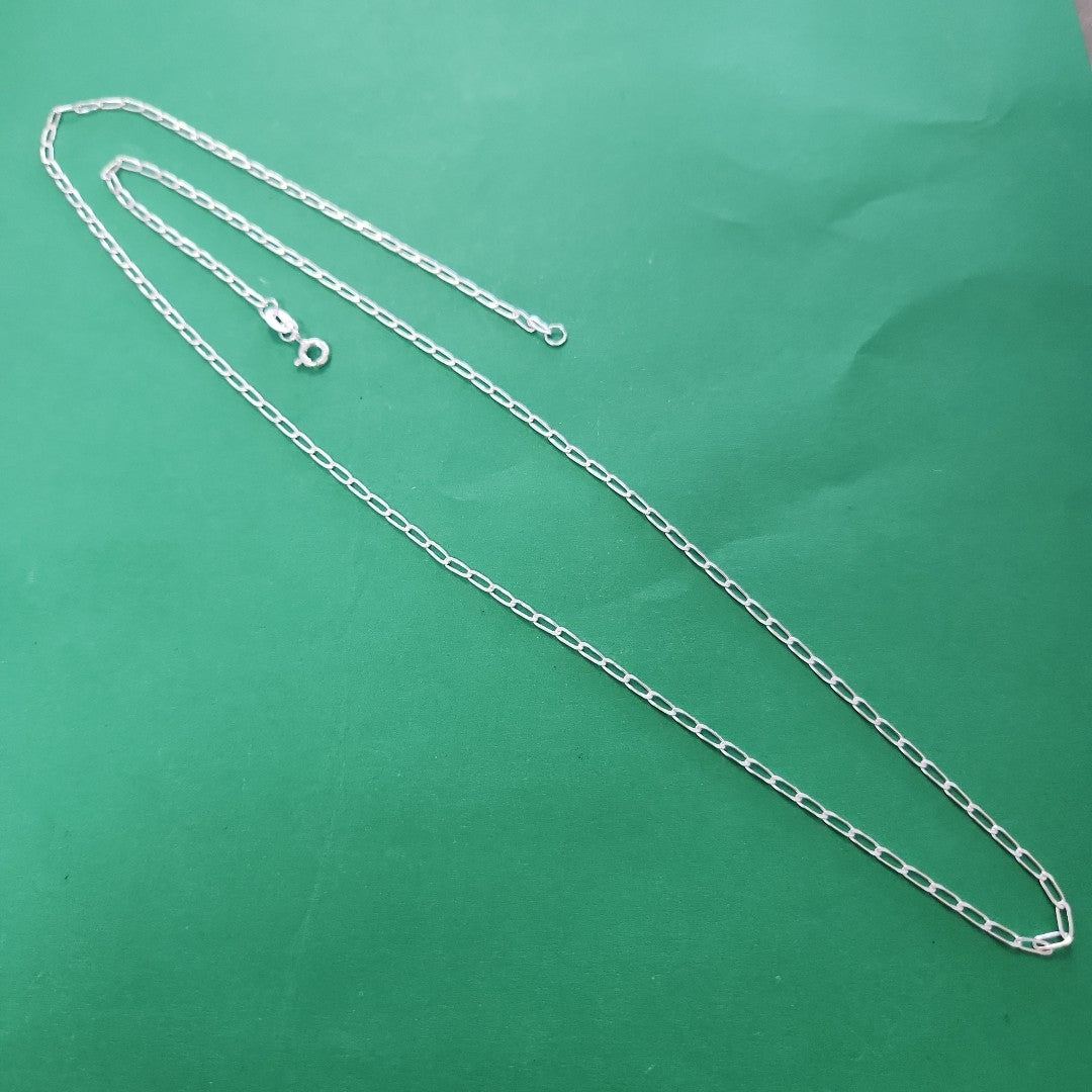 CADENA TEJIDO ESLABONES PLATA .925 60 CM 3 GR (NUEVO)