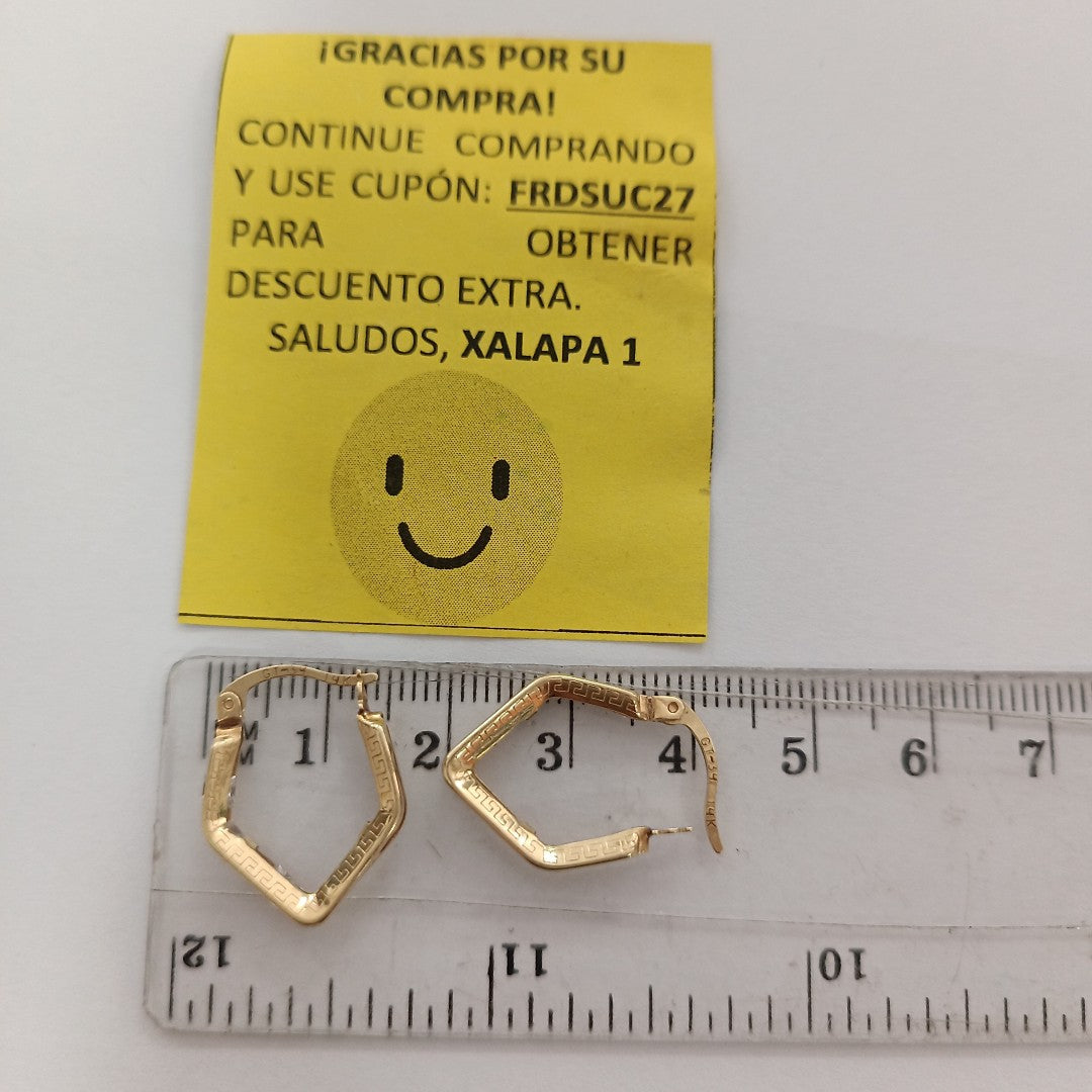ARRACADAS PAR ORO 14 K 2 GRMS (SEMINUEVO)