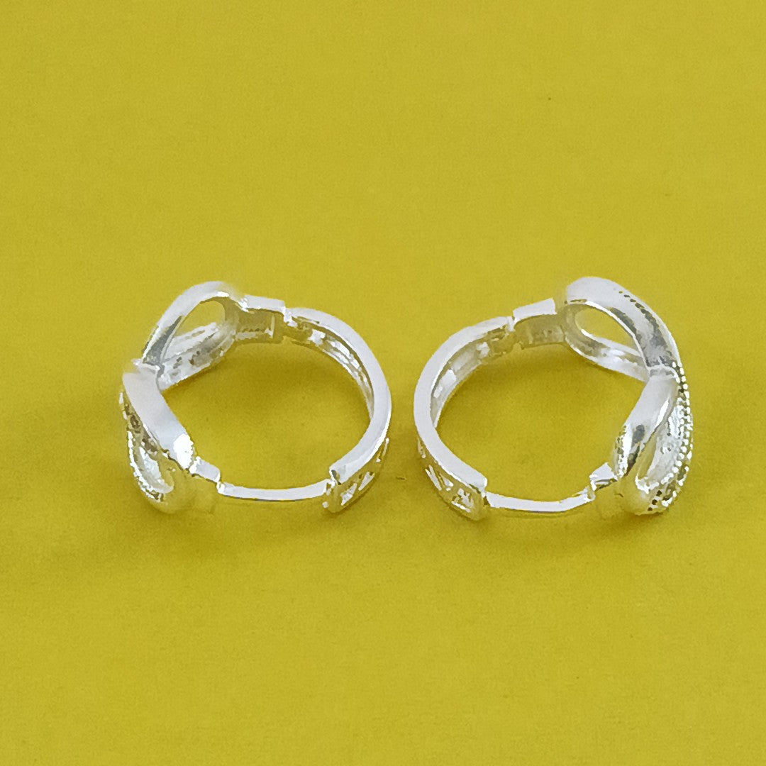 HUGGIES INFINITO CIRCONIAS PLATA .925 2.4 GR (NUEVO)