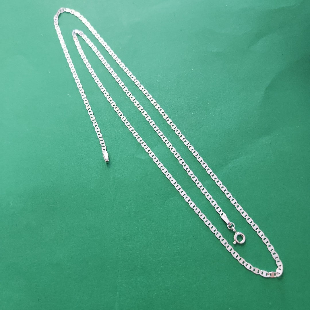 CADENA TEJIDO ESPEJO PLATA .925 60 CM 4.3 GR (NUEVO)