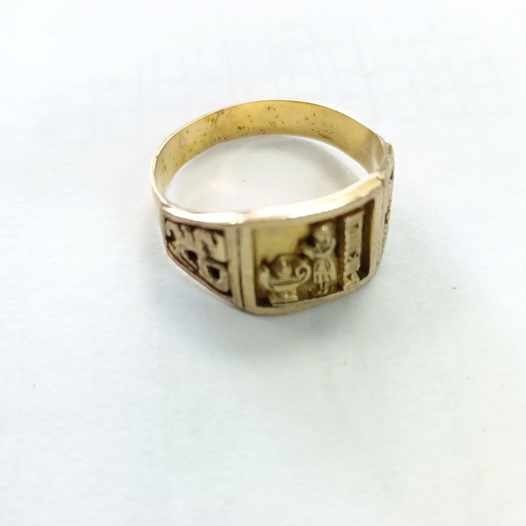 ANILLO DE GRADUACIÓN ORO 8 K 3.3 GRMS (SEMINUEVO)