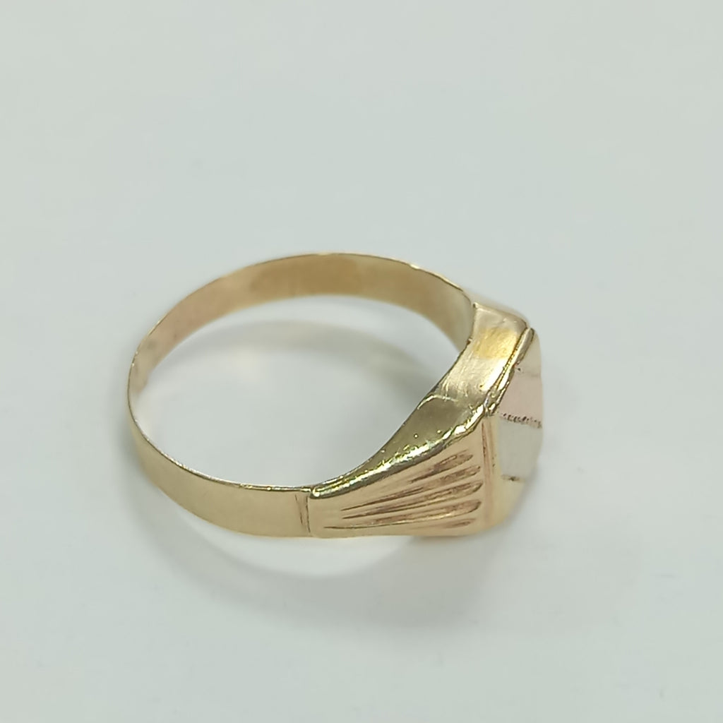 ANILLO ORO COMBINADO 14 K 3,20 GRMS (SEMINUEVO)