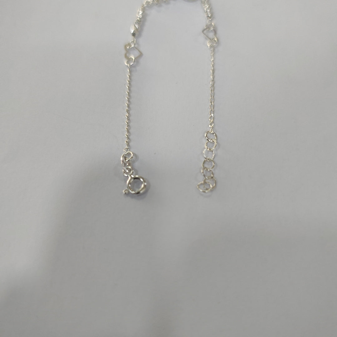 PULSERA TEJIDO LLAVE PLATA .925 18 CM 2.3 GR (NUEVO)