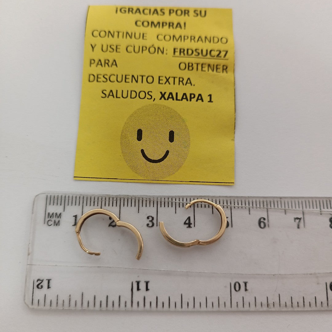 ARRACADAS PAR ORO 14 K 1 GRMS (SEMINUEVO)