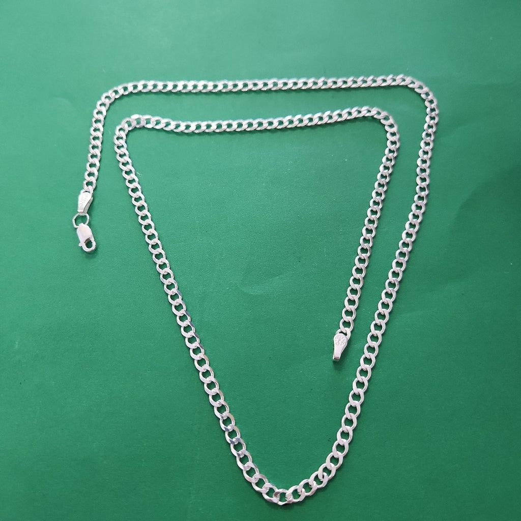 CADENA TEJIDO BARBADO PLATA .925 60 CM 12.9 GR (NUEVO)