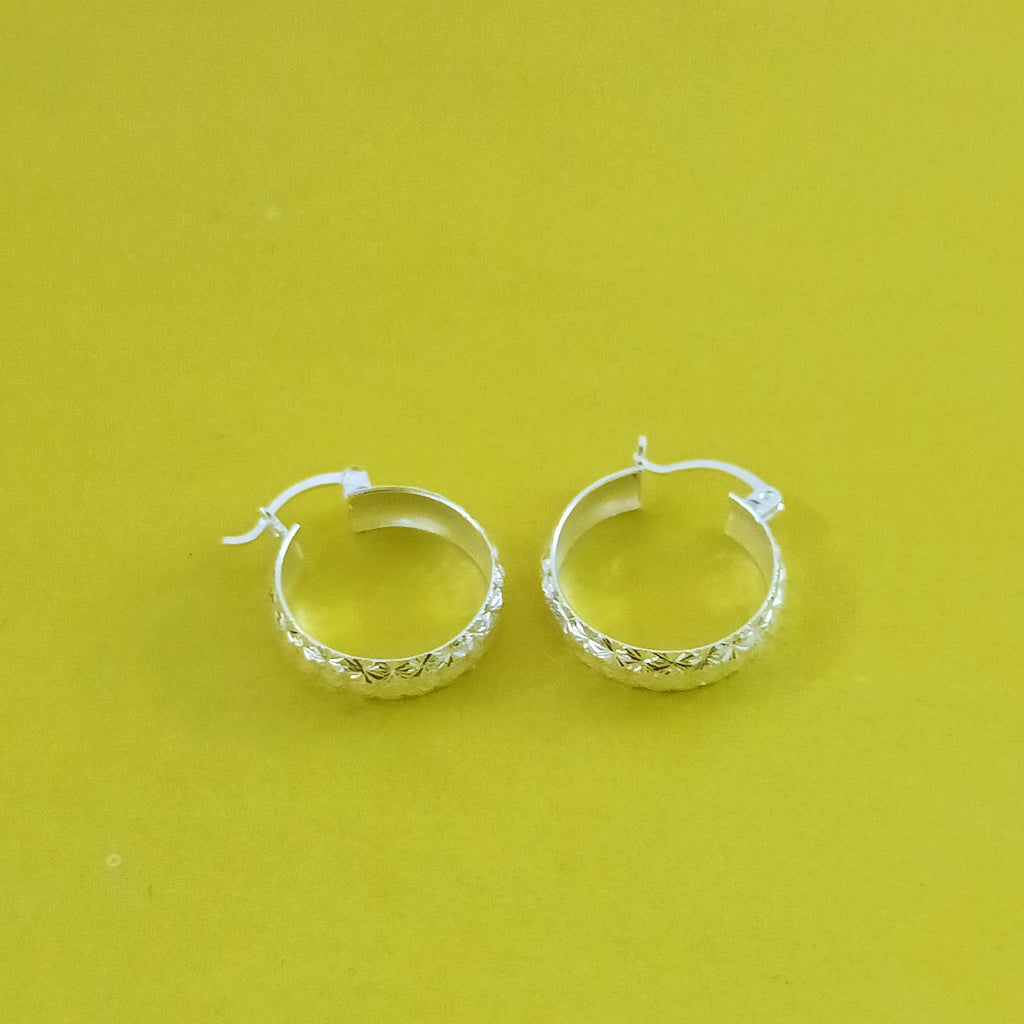 PAR ARRACADAS FACETADAS PLATA .925 3.4 GR (NUEVO)
