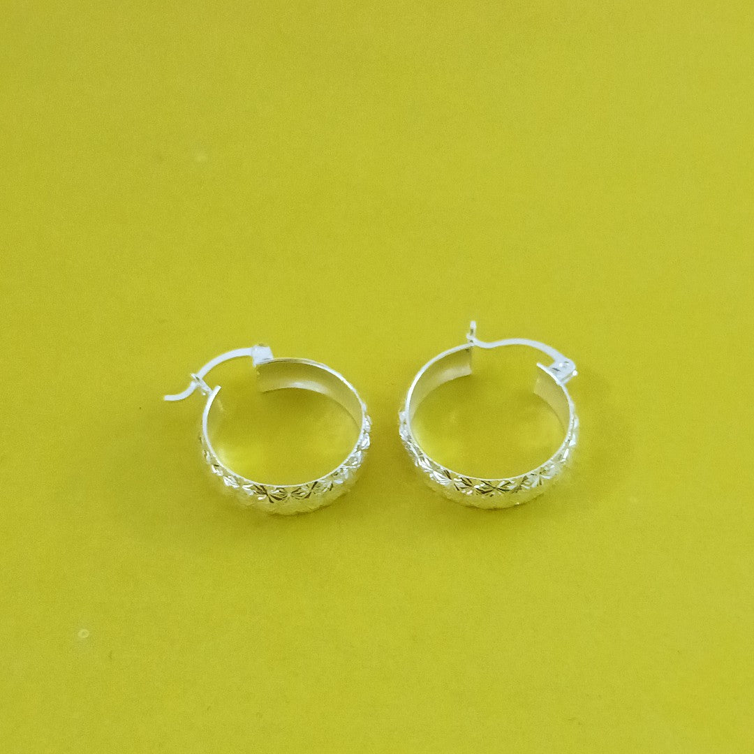 PAR ARRACADAS FACETADAS PLATA .925 3.4 GR (NUEVO)