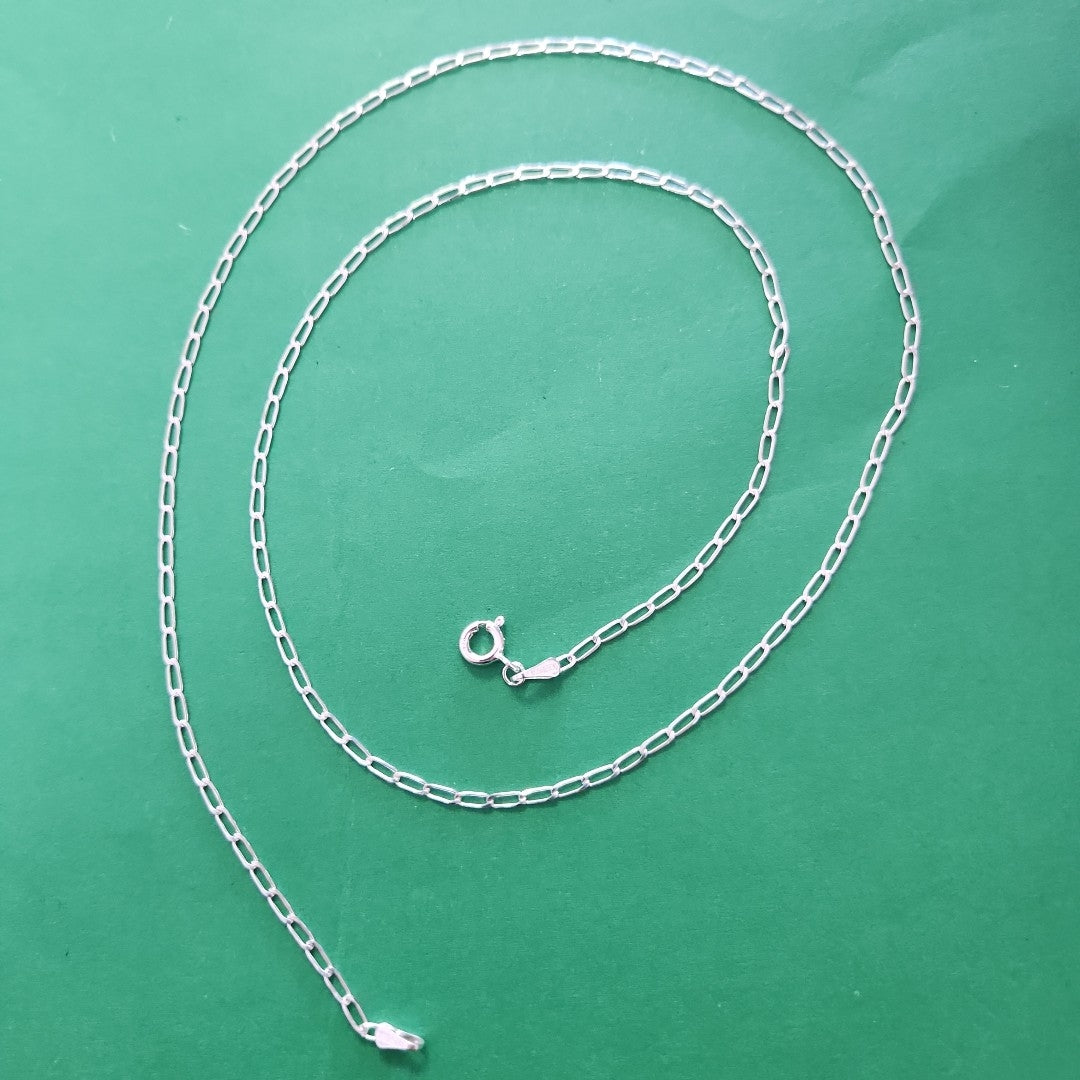 CADENA TEJIDO ESLABONES PLATA .925 60 CM 3.1 GR (NUEVO)