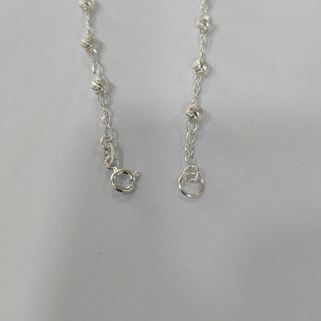 PULSERA TEJIDO TEJIDO ESPECIAL PLATA .925 18 CM 4.1 GR (NUEVO)