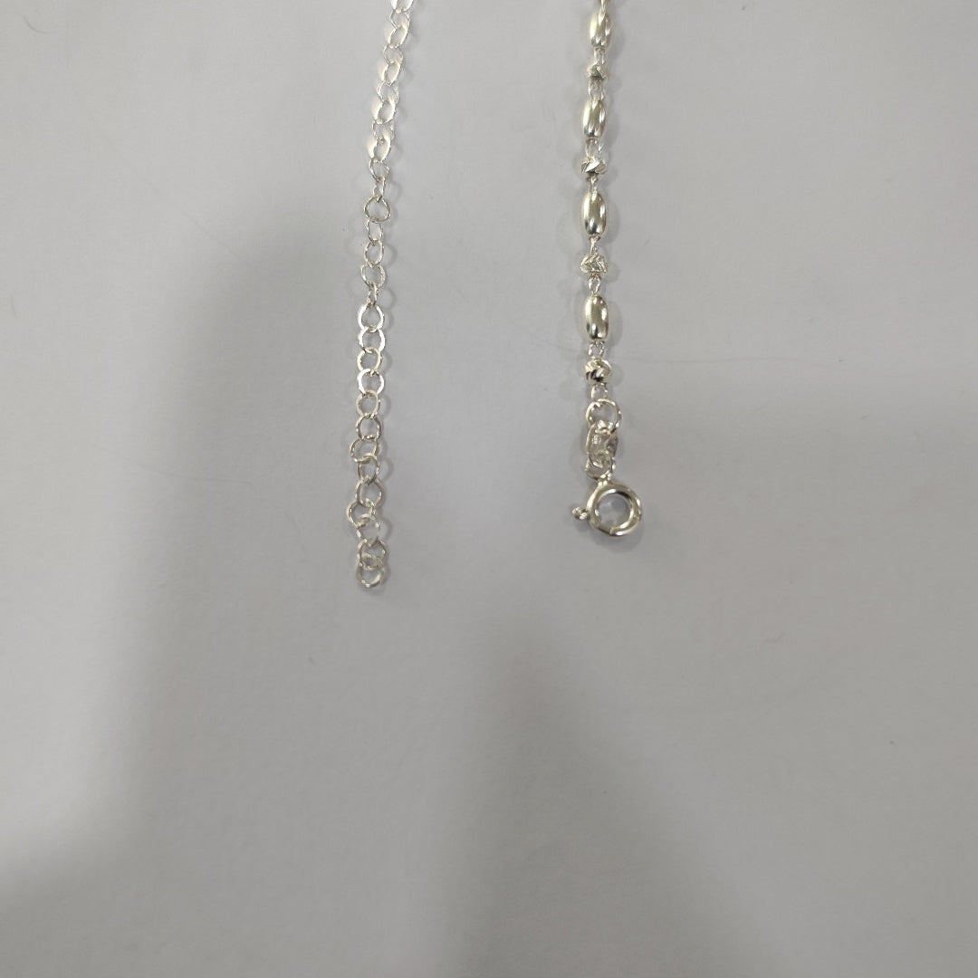 PULSERA TEJIDO ESPECIAL PLATA .925 18 CM 2.6 GR (NUEVO)