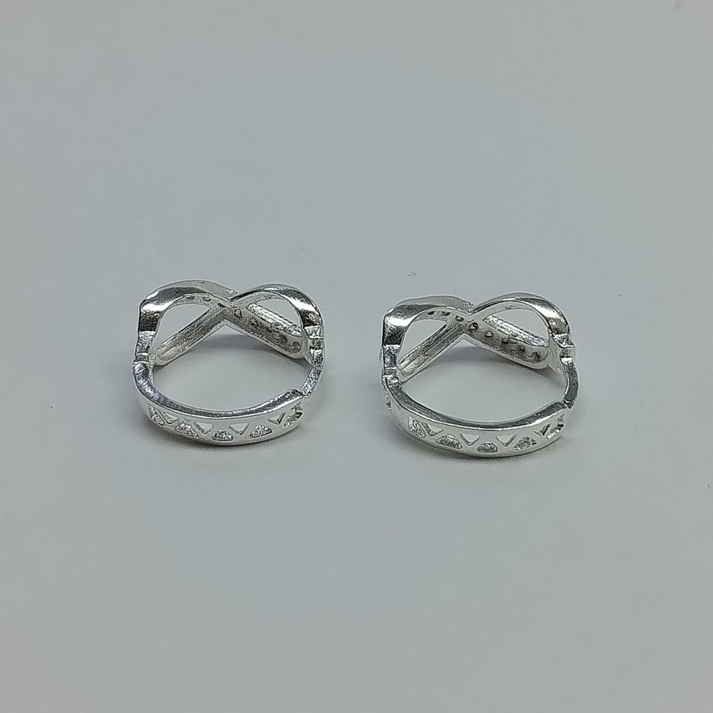 HUGGIES INFINITO CIRCONIAS PLATA .925 2.4 GR (NUEVO)