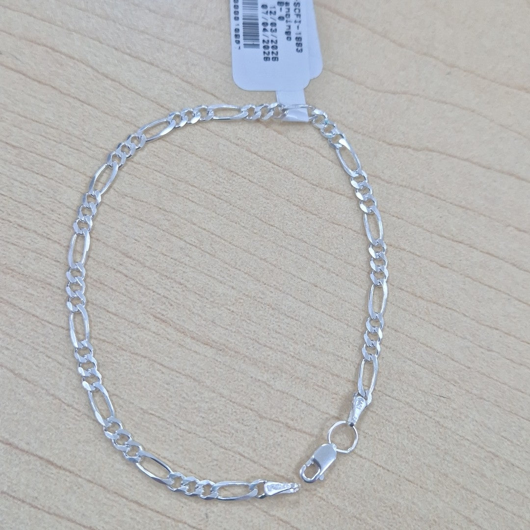 PULSERA TEJIDO 3X1 PLATA .925 18 CM 2.9 GR (NUEVO)
