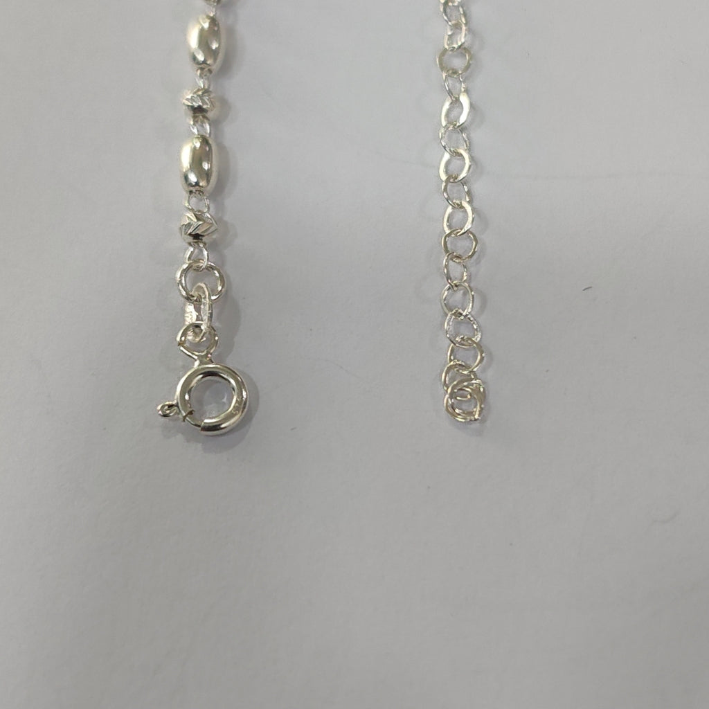 PULSERA TEJIDO INFINITO PLATA .925 18 CM 2.4 GR (NUEVO)