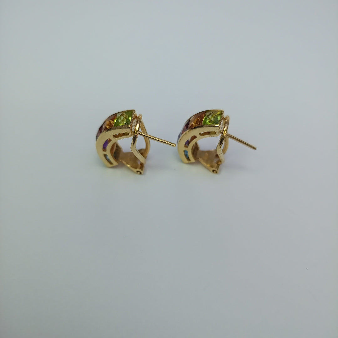 ARRACADAS PAR ORO 14 K 4,90 GRMS (SEMINUEVO)