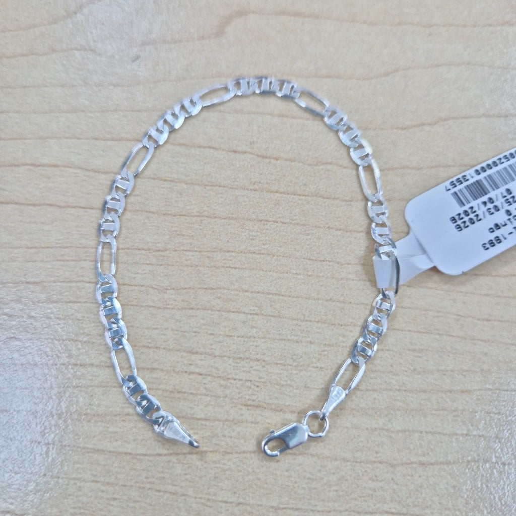 PULSERA TEJIDO 3X1 PLATA .925 16 CM 2.6 GR (NUEVO)