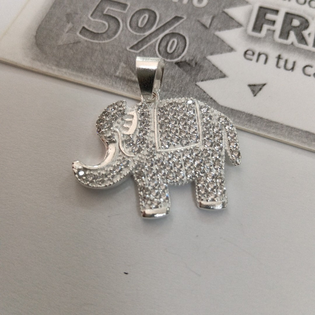 DIJE ELEFANTE C/CIRCONIAS PLATA .925 5.4 GR (NUEVO)