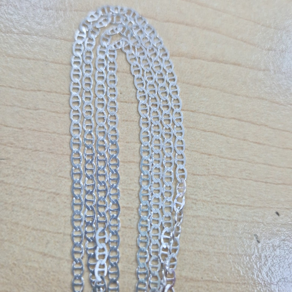 CADENA TEJIDO GUCHI PLATA .925 60 CM 3.9 GR (NUEVO)