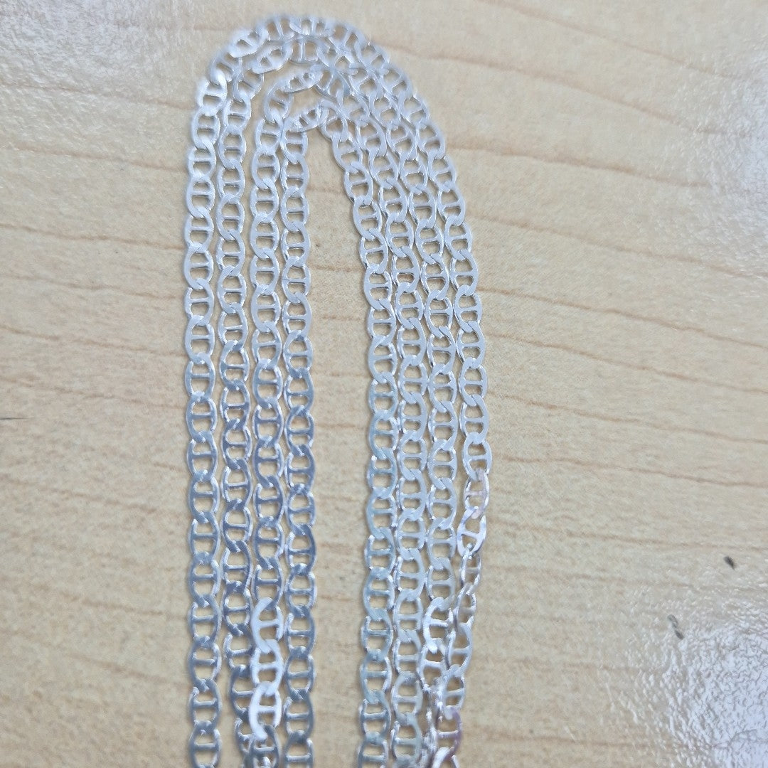 CADENA TEJIDO GUCHI PLATA .925 60 CM 3.9 GR (NUEVO)