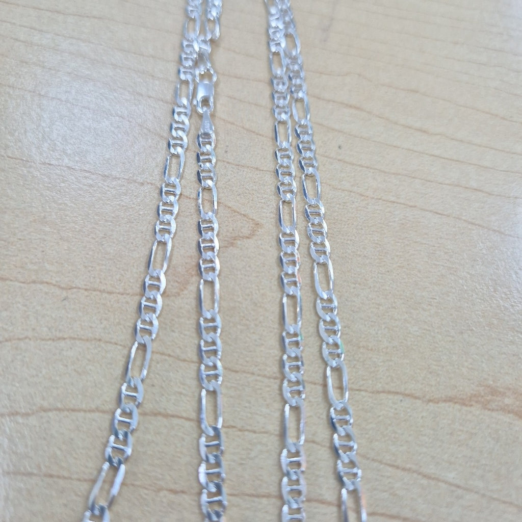 CADENA TEJIDO MARINERO PLATA .925 55 CM 7.4 GR (NUEVO)