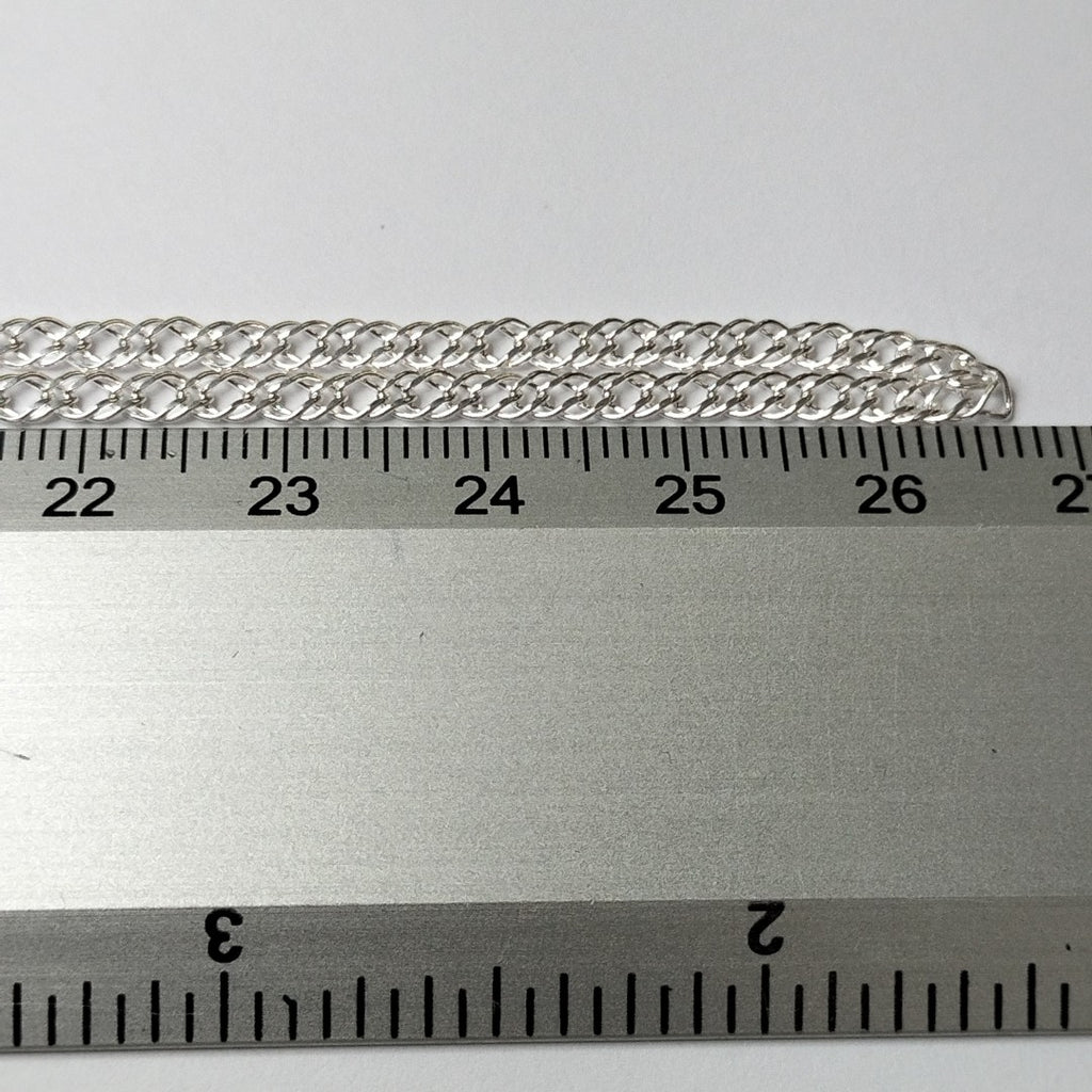 CADENA TEJIDO ESLABONES PLATA .925 55 CM 4.1 GR (NUEVO)