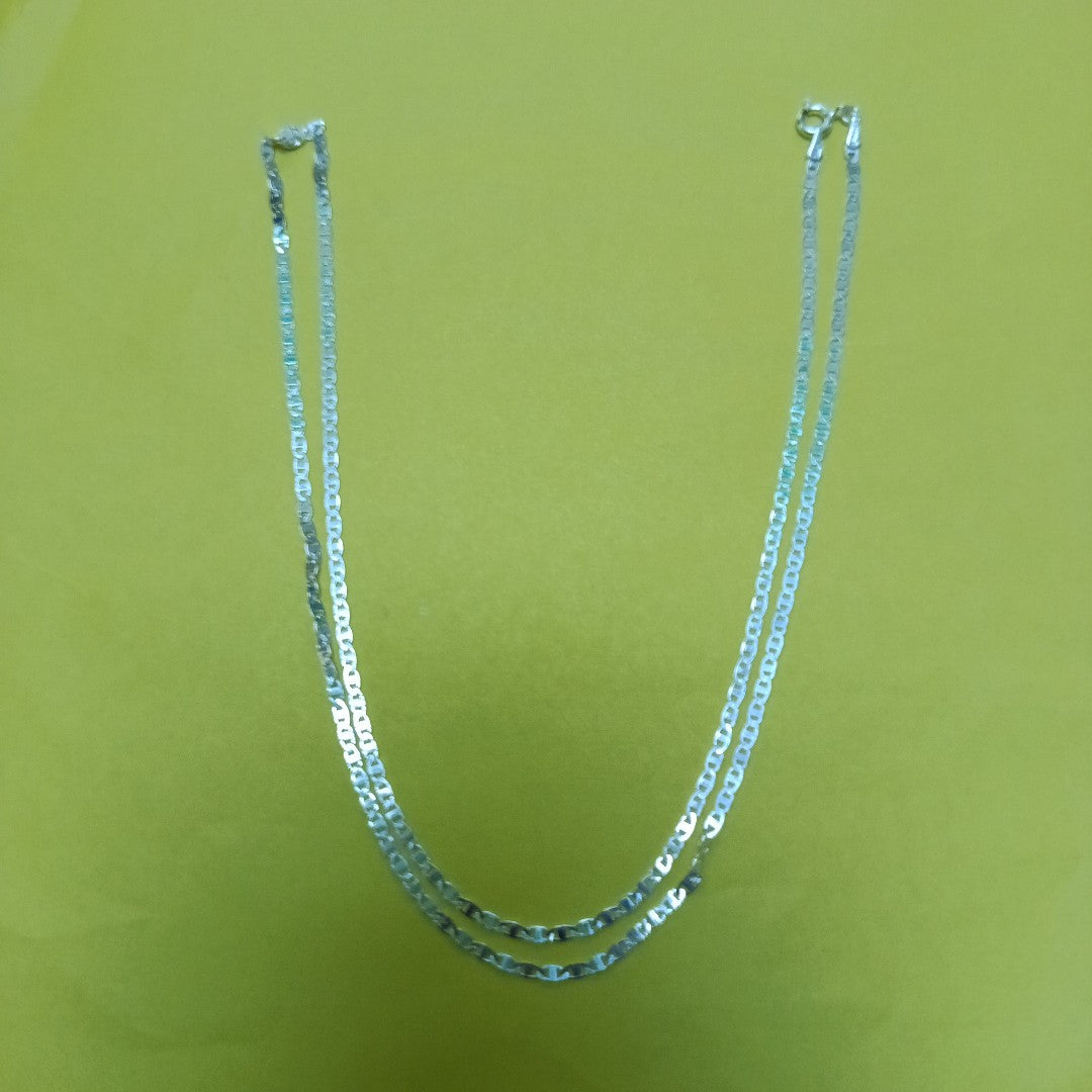 CADENA TEJIDO ESPEJO PLATA .925 60 CM 4.2 GR (NUEVO)