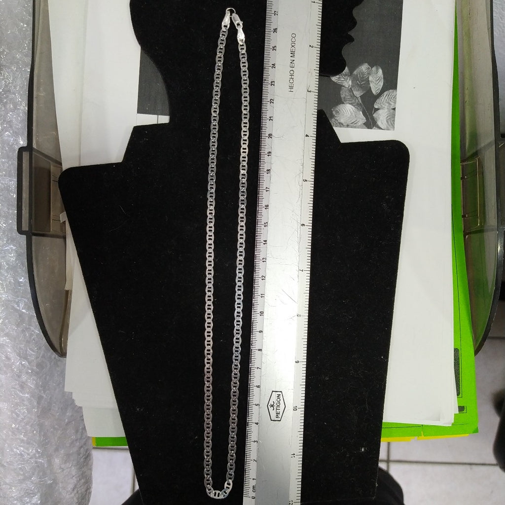 CADENA TEJIDO GUCHI PLATA .925 55 CM 12.6 GR (NUEVO)