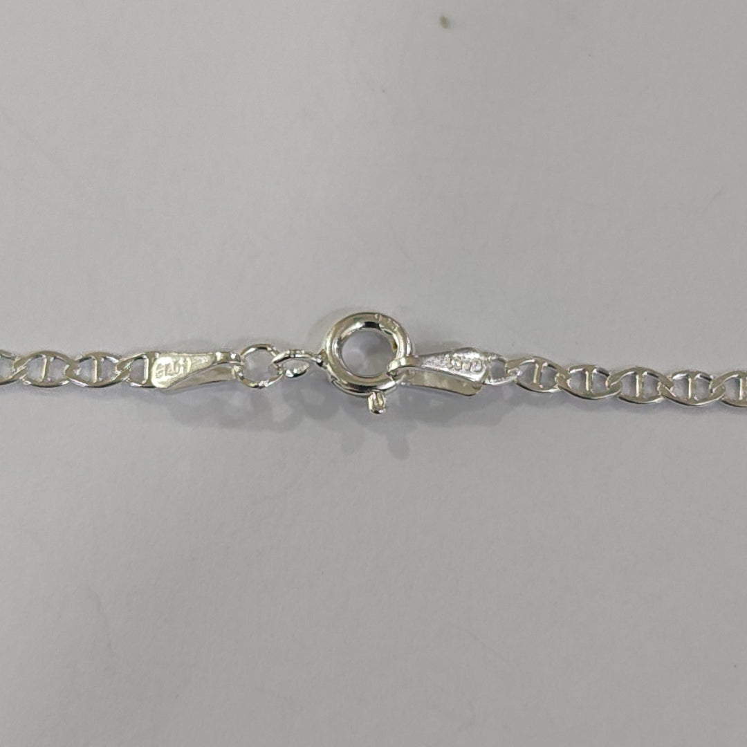 CADENA TEJIDO GUCHI PLATA .925 55 CM 3.6 GR (NUEVO)