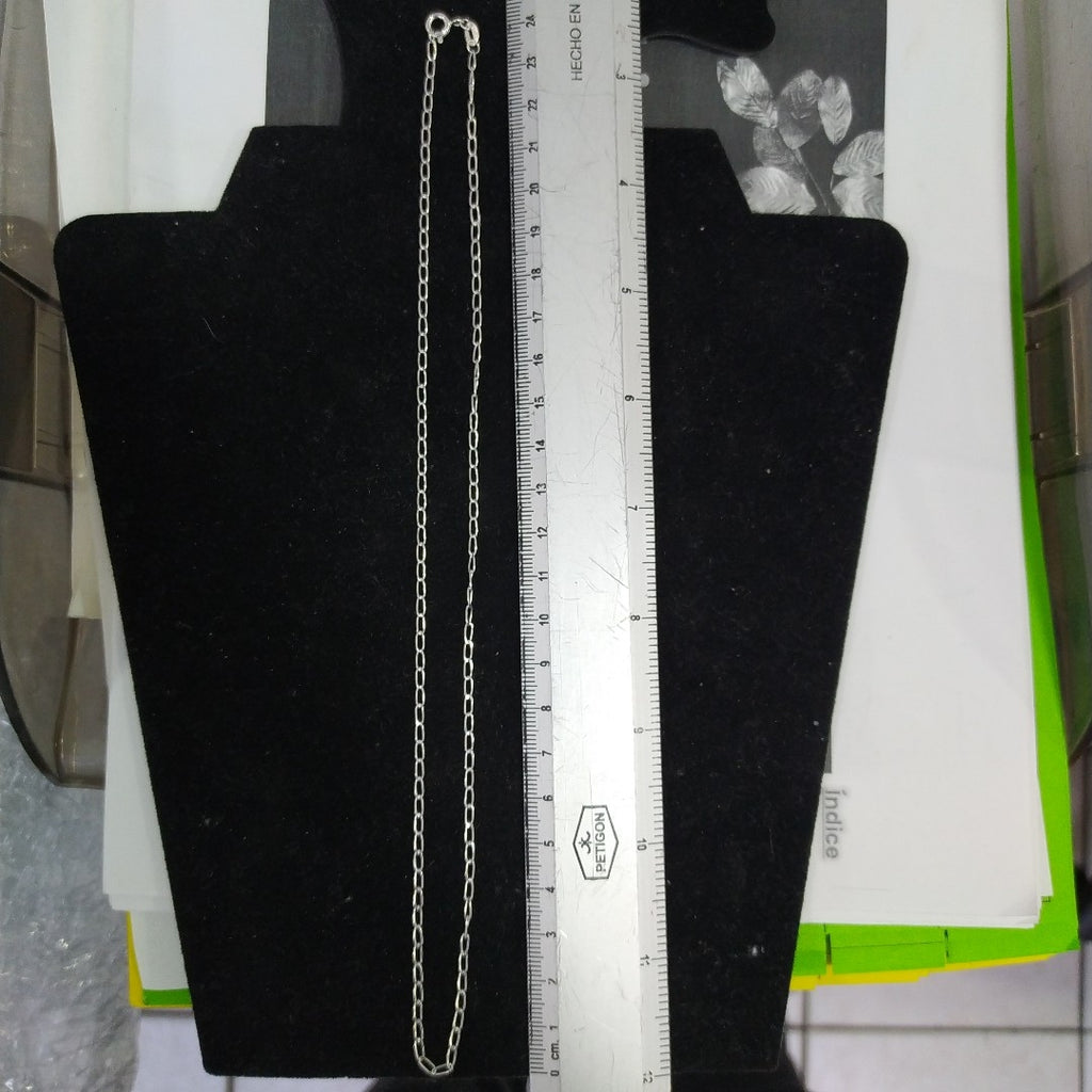 CADENA TEJIDO ESLABONES PLATA .925 50 CM 2.6 GR (NUEVO)