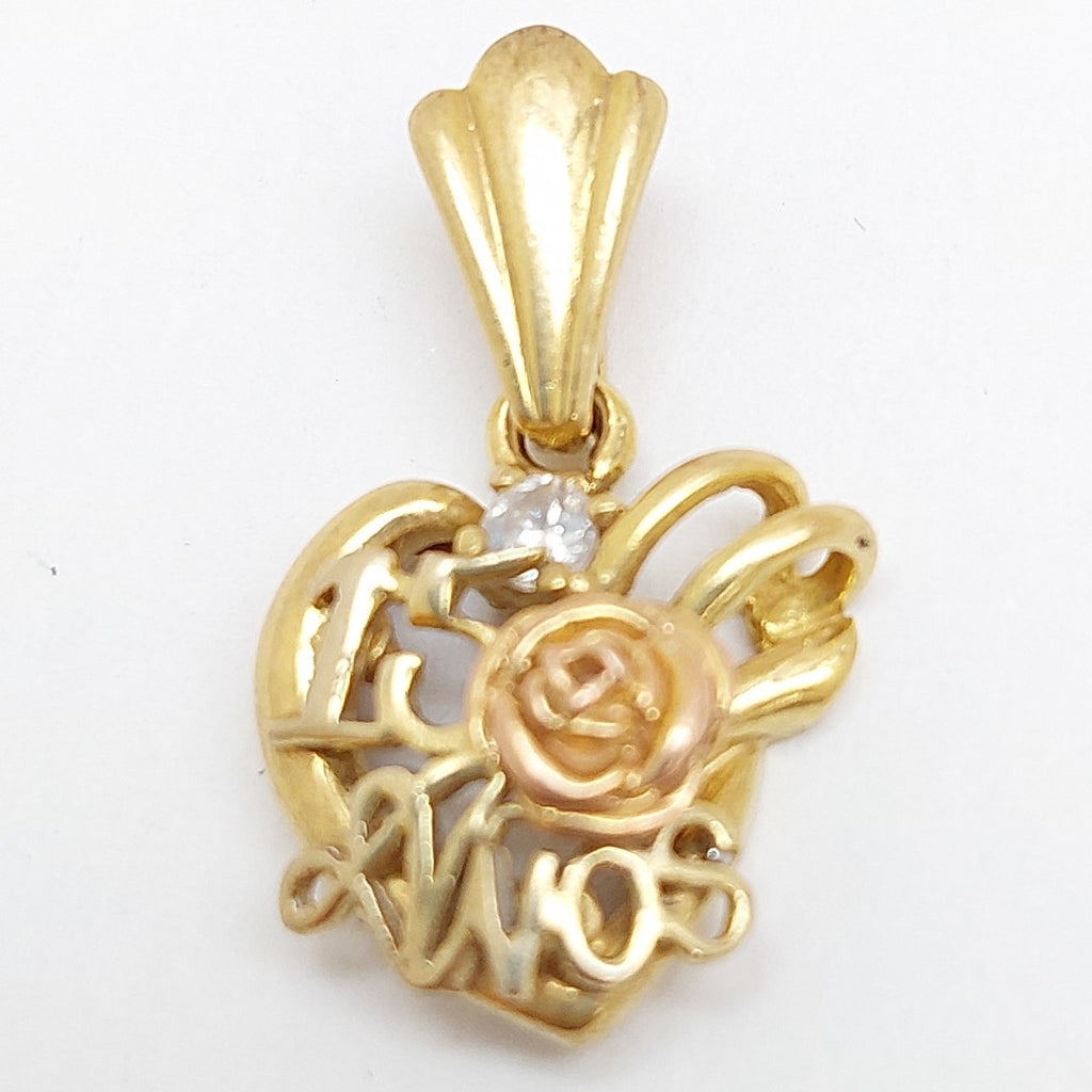 DIJE ORO COMBINADO 10 K 2,80 GRMS (SEMINUEVO)
