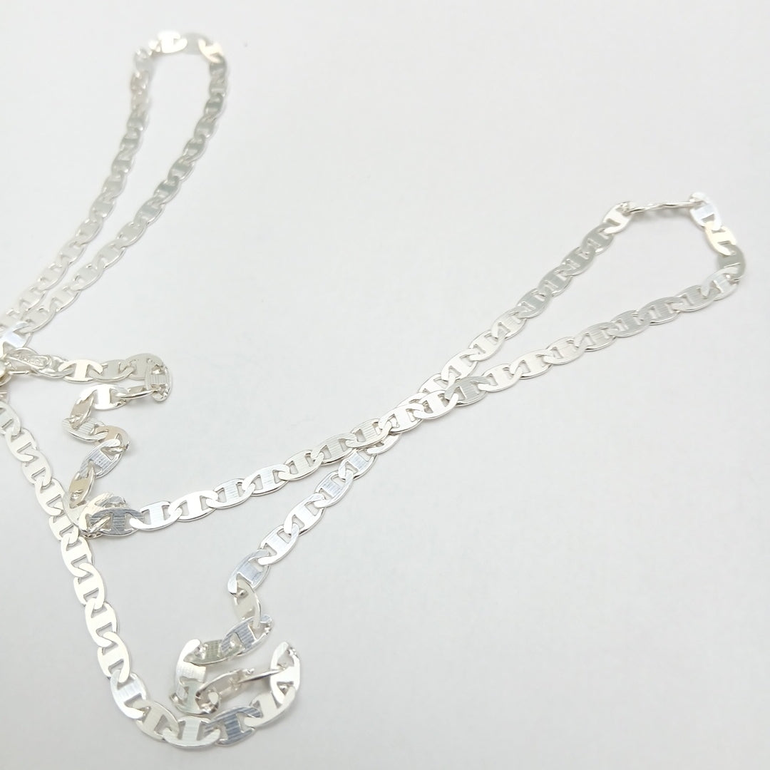 CADENA TEJIDO GUCHI PLATA .925 60 CM 9.7 GR (NUEVO)