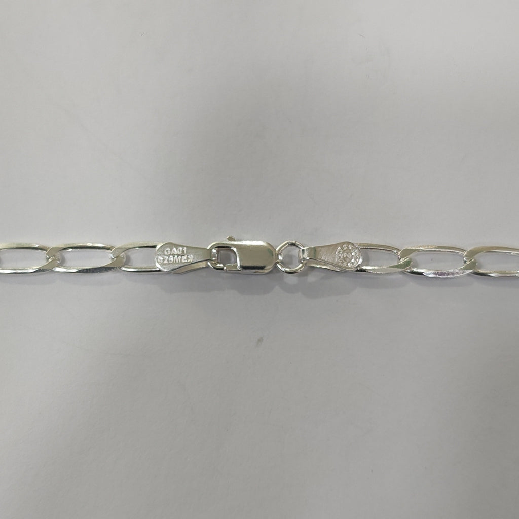 CADENA TEJIDO ESLABONES PLATA .925 55 CM 10.5 GR (NUEVO)