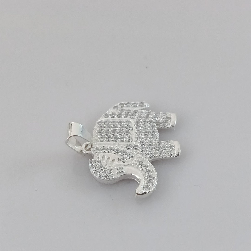 DIJE ELEFANTE C/CIRCONIAS PLATA .925 5.3 GR (NUEVO)