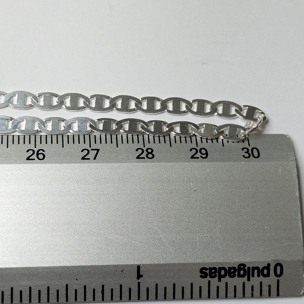 CADENA TEJIDO GUCHI PLATA .925 60 CM 8.9 GR (NUEVO)