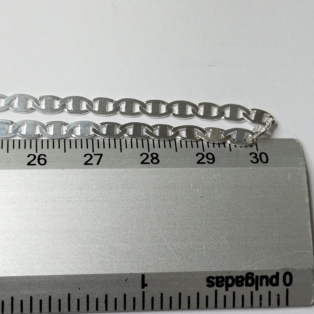 CADENA TEJIDO GUCHI PLATA .925 60 CM 8.9 GR (NUEVO)