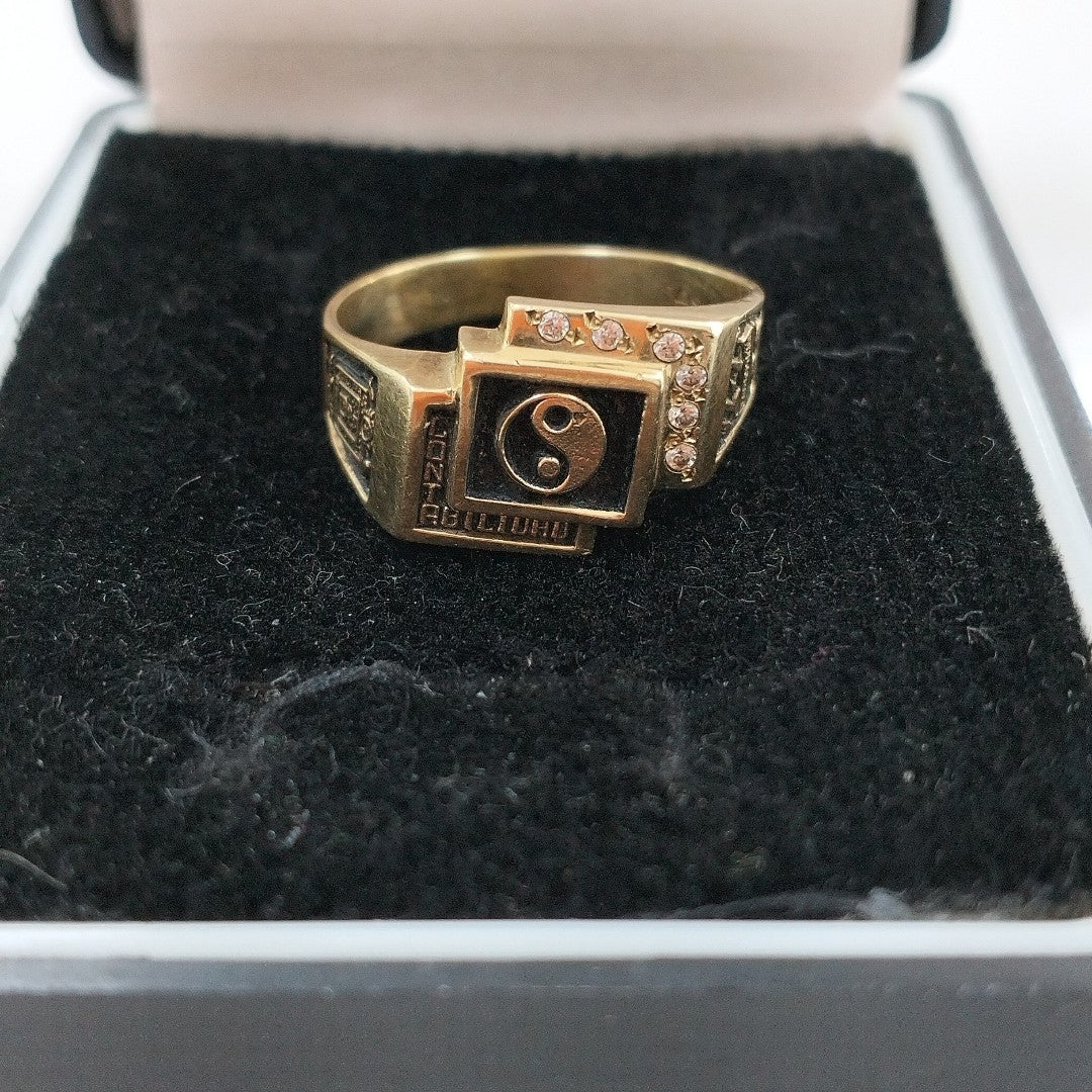 ANILLO DE GRADUACIÓN ORO 14 K 5.6 GRMS (SEMINUEVO)