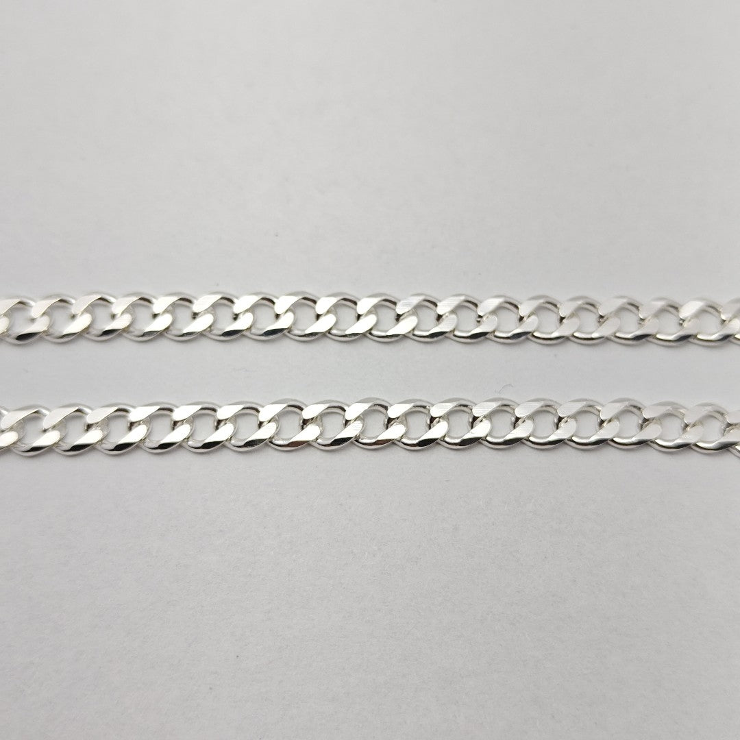 CADENA TEJIDO BARBADO PLATA .925 60 CM 13.7 GR (NUEVO)