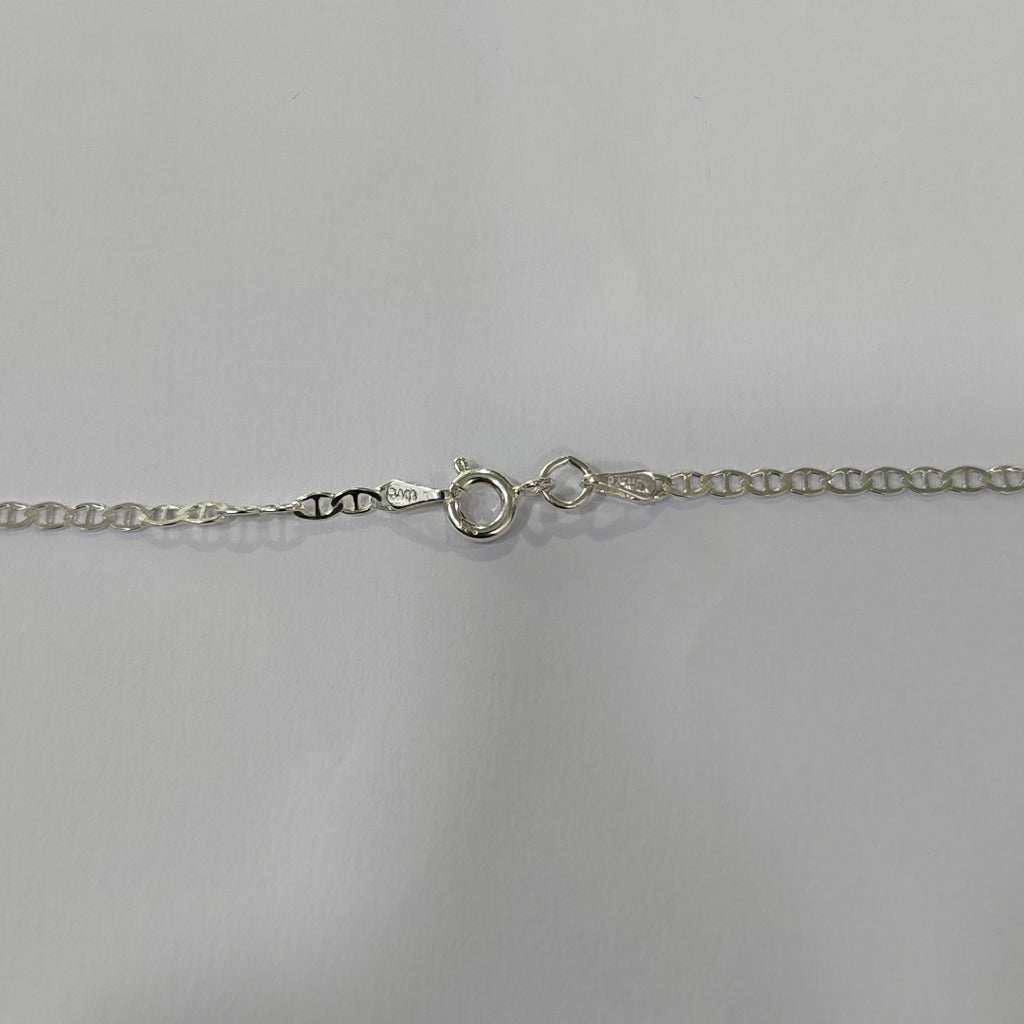 CADENA TEJIDO GUCHI PLATA .925 55 CM 3.5 GR (NUEVO)
