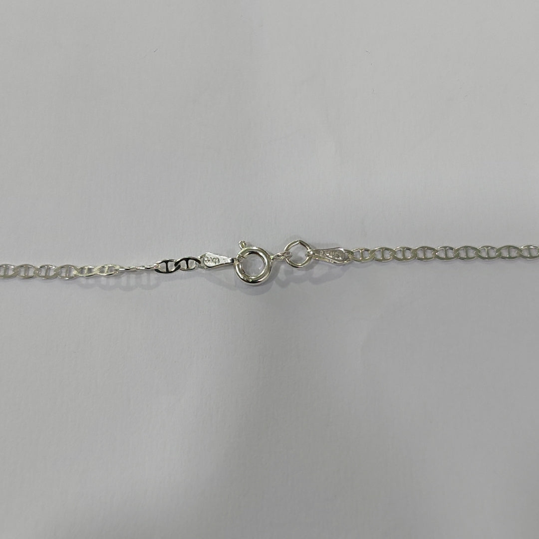 CADENA TEJIDO GUCHI PLATA .925 55 CM 3.5 GR (NUEVO)