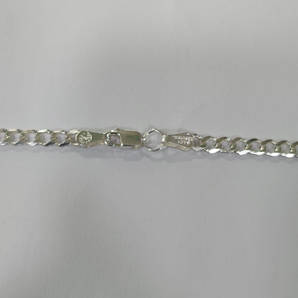 CADENA TEJIDO BARBADO PLATA .925 60 CM 13 GR (NUEVO)