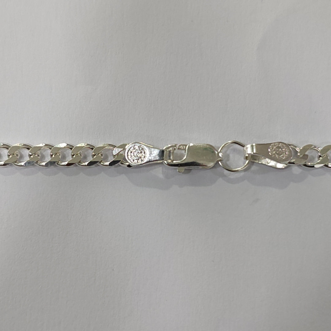 CADENA TEJIDO BARBADO PLATA .925 55 CM 12.8 GR (NUEVO)