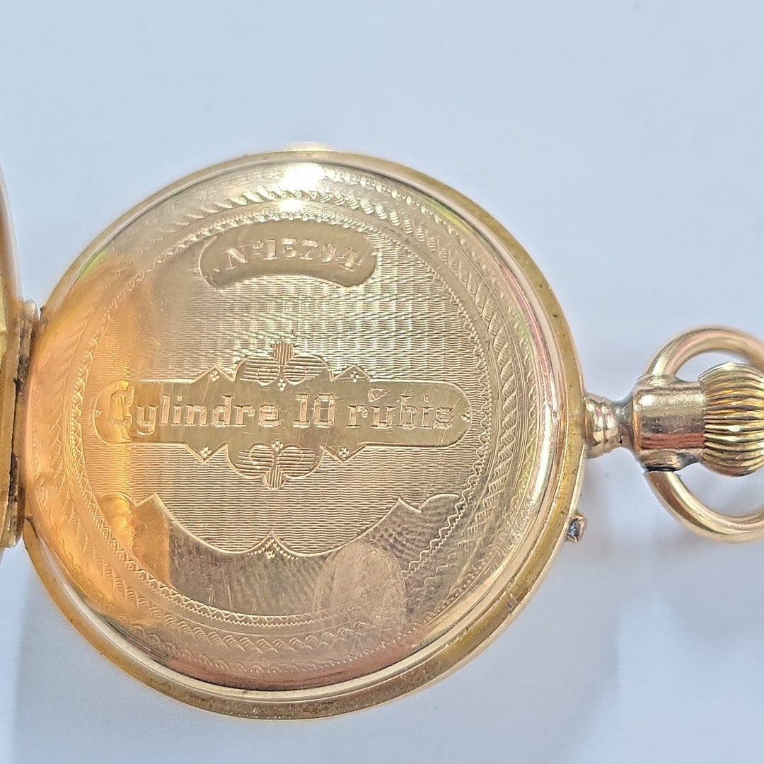 RELOJ CAJA Y PULSO ORO ORO 18 K 29.1 GRMS (SEMINUEVO)