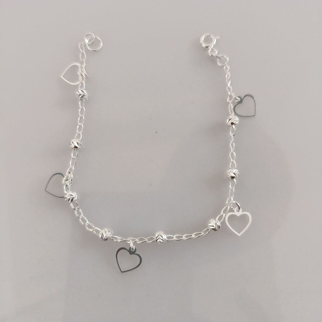 PULSERA TEJIDO ESPECIAL PLATA .925 18 CM 2.7 GR (NUEVO)
